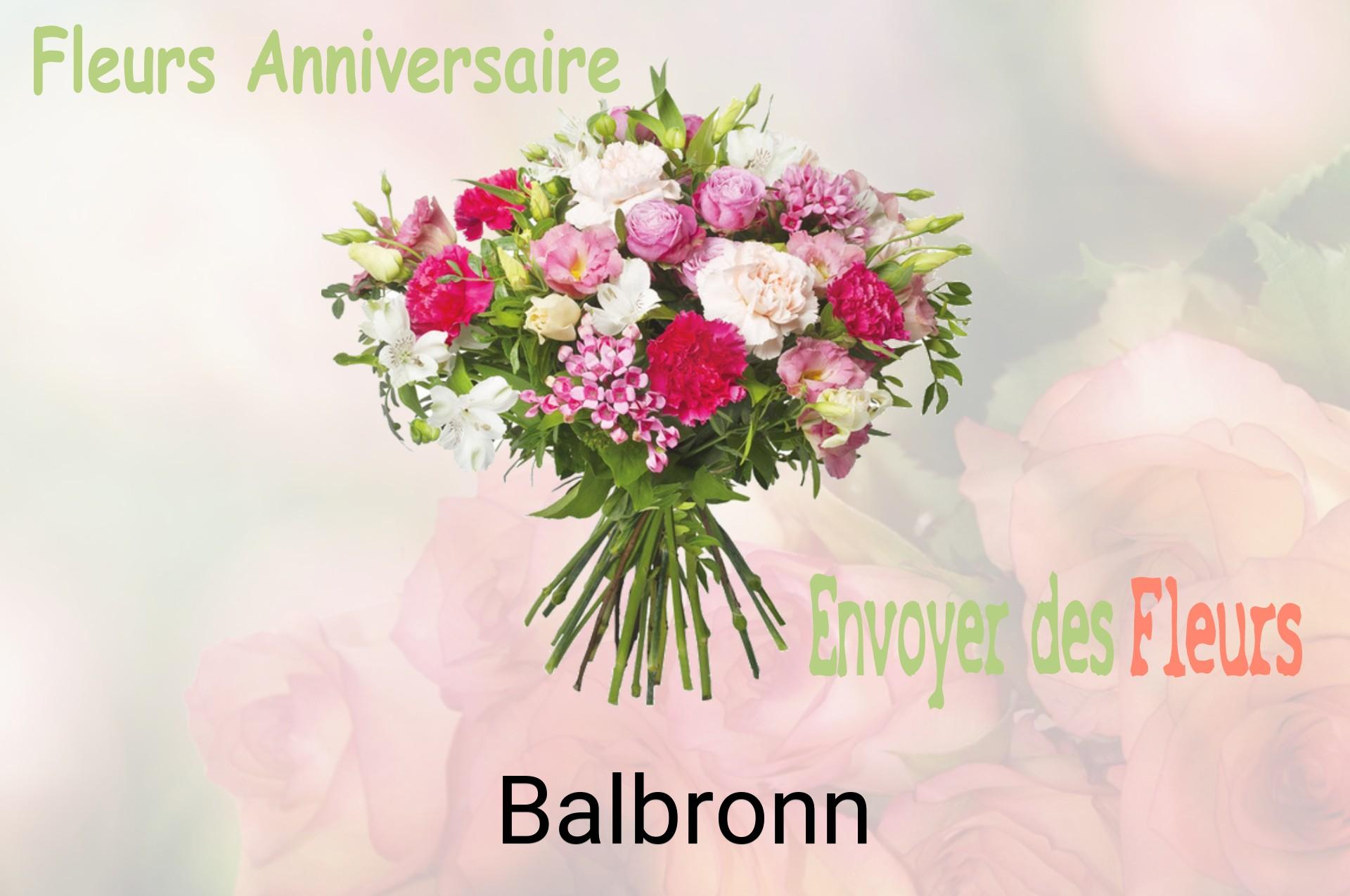 Bouquet de fleurs d’anniversaire livré à Balbronn