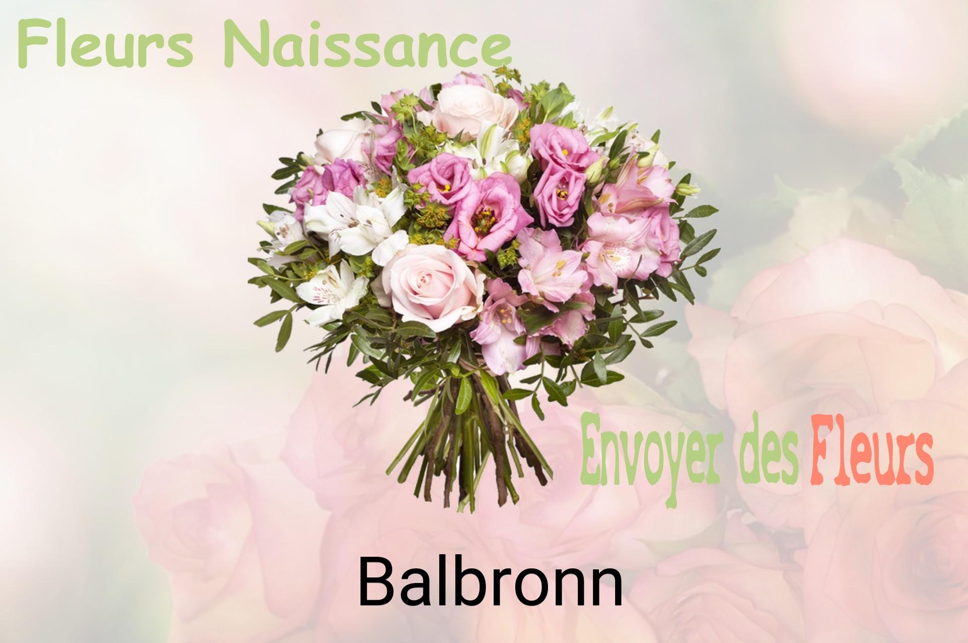 Bouquet de fleurs de naissance livré à Balbronn